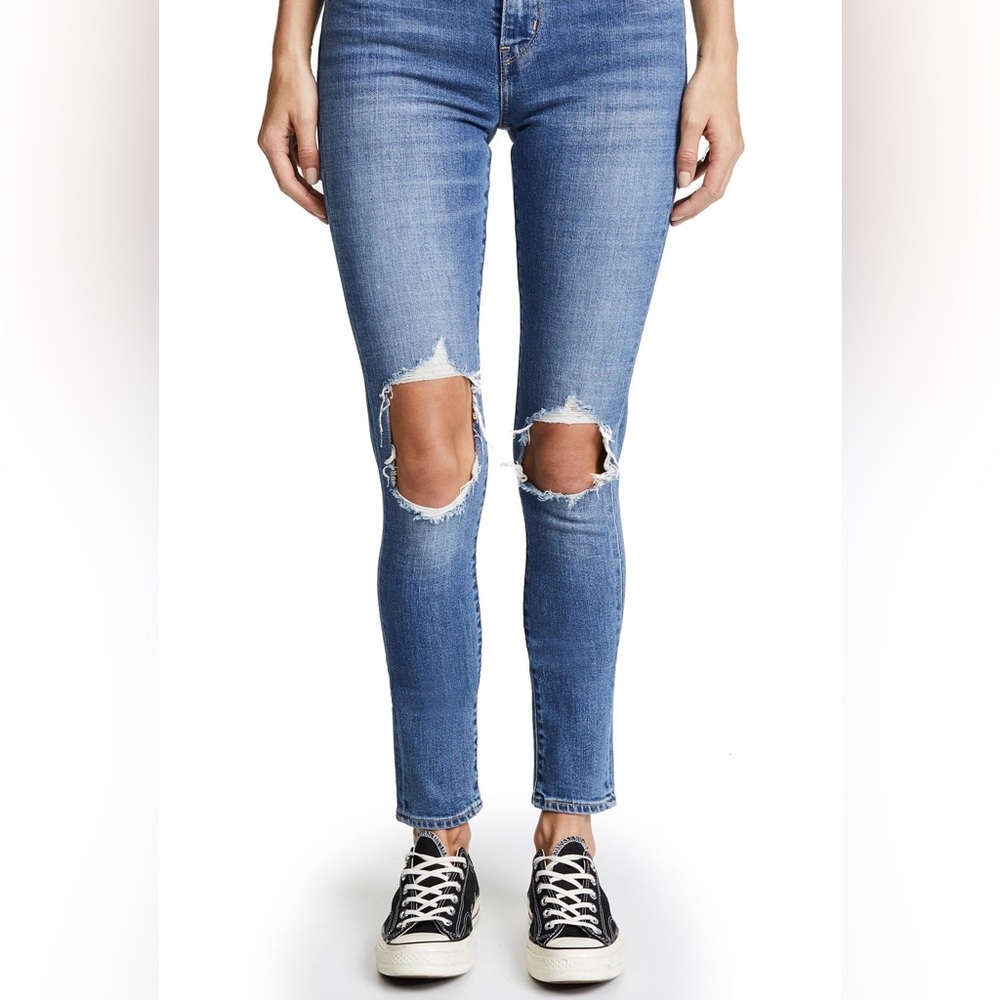 Levis 721 High Rise Ripped Jeans - Picture 2 of 7